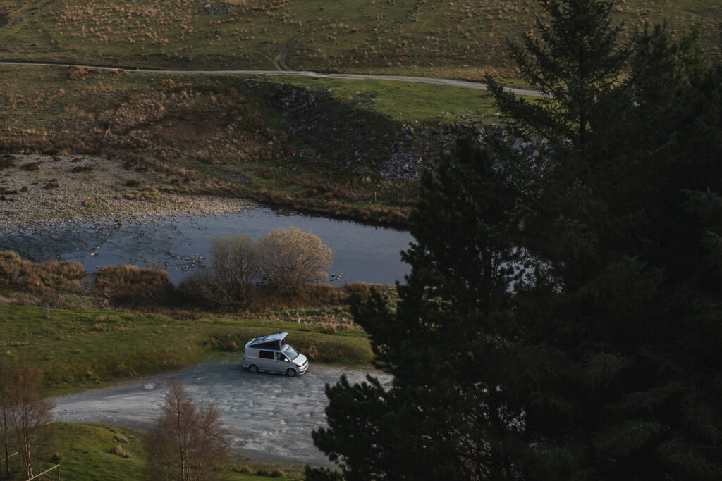 Campervan in Elan Valley