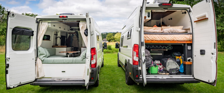 Fixed bed vs dinette van layouts