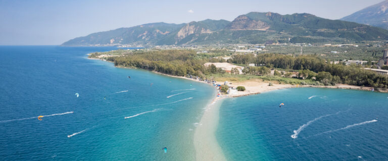 Kitesurfing in Faros Drepano Greece