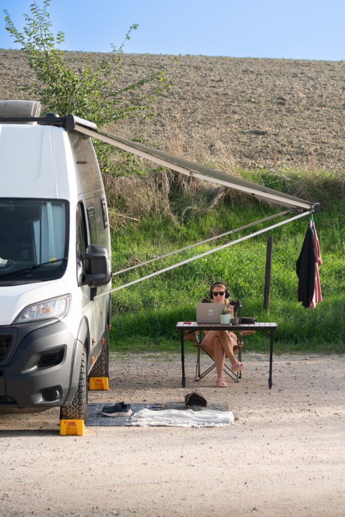 Thule awning on our campervan