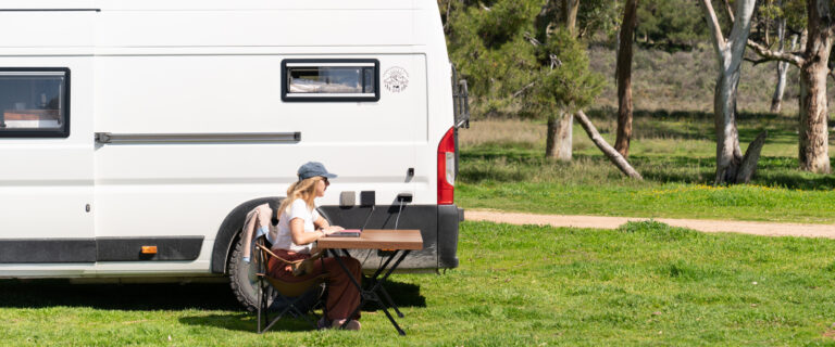 Remote working from a campervan